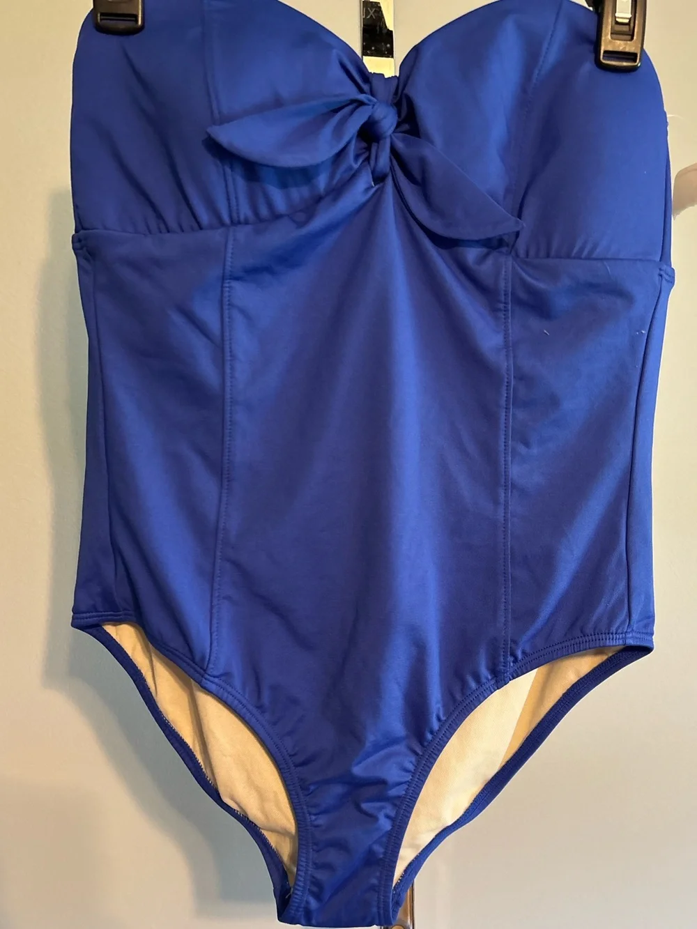 Swimsuit Lark & Ro One-Piece Women's Size Medium w. removable straps Royal‎ Blue
